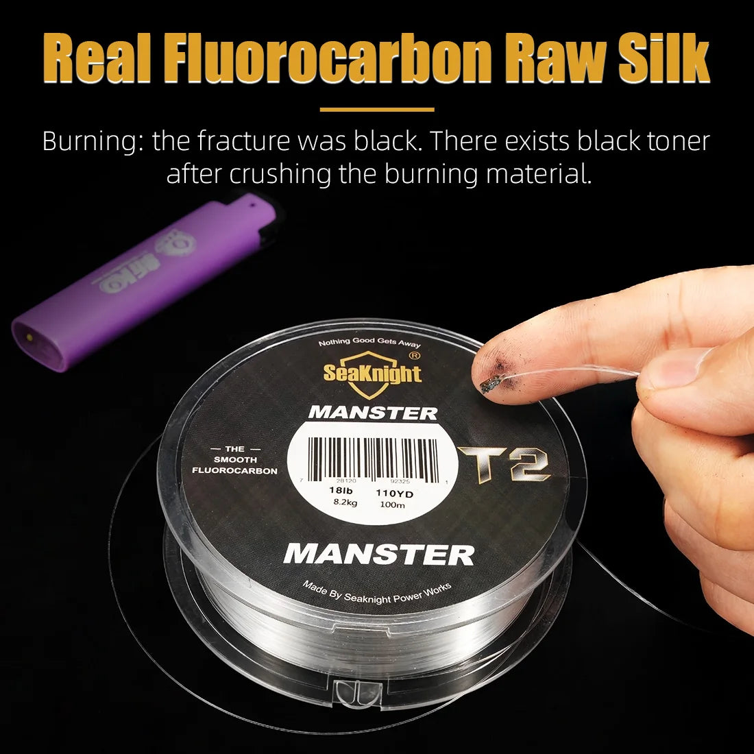 SeaKnight MANSTER T2 Series Fluorocarbon 100M Carbon Fiber Line