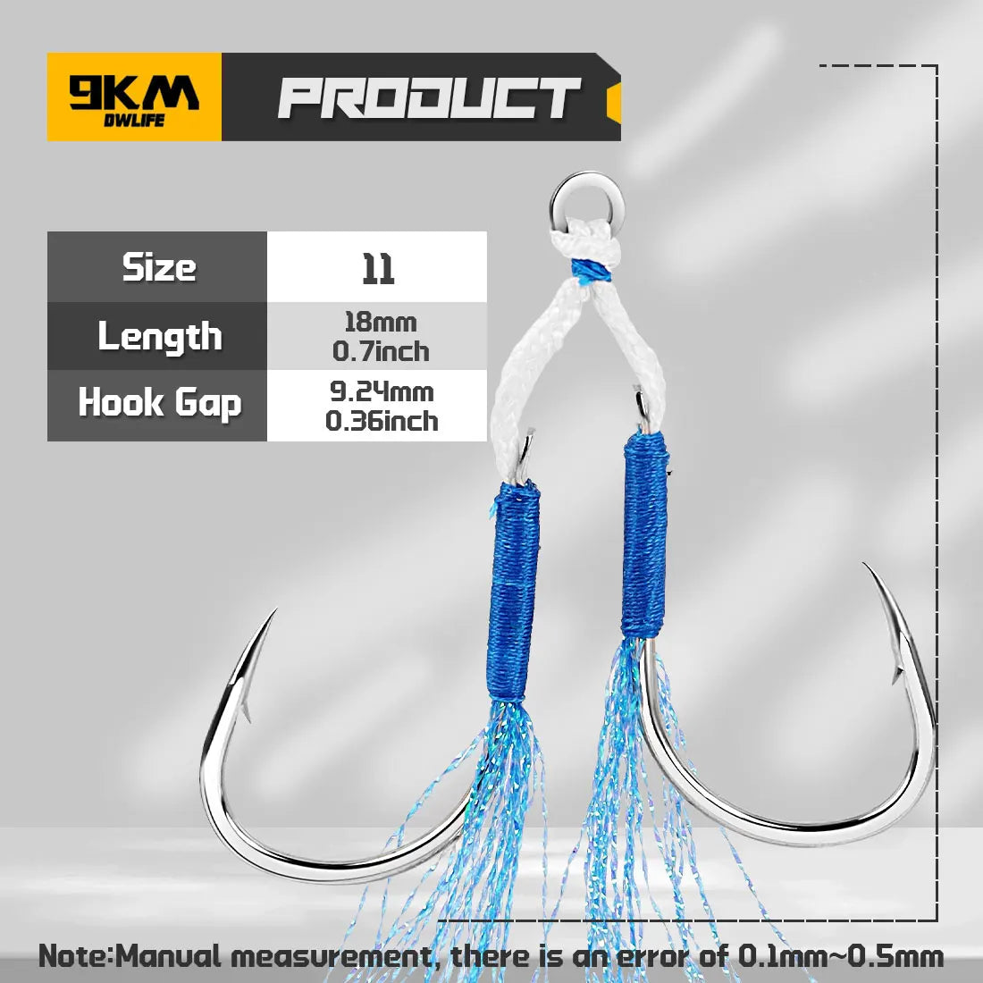 9KM Fishing Assist Hook 10-20pcs