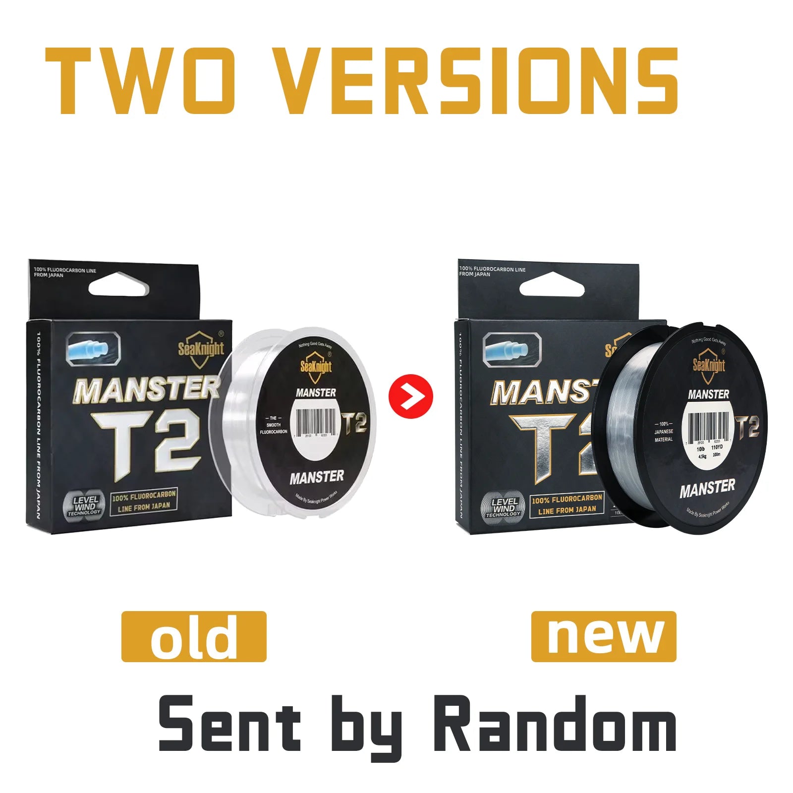 SeaKnight MANSTER T2 Series Fluorocarbon 100M Carbon Fiber Line