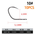 BLUX 10pcs Barbless Trout Hook 10# / 8#