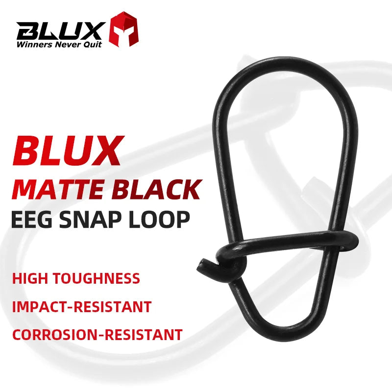 BLUX 80pcs Matte Black Snaps Stainless Steel