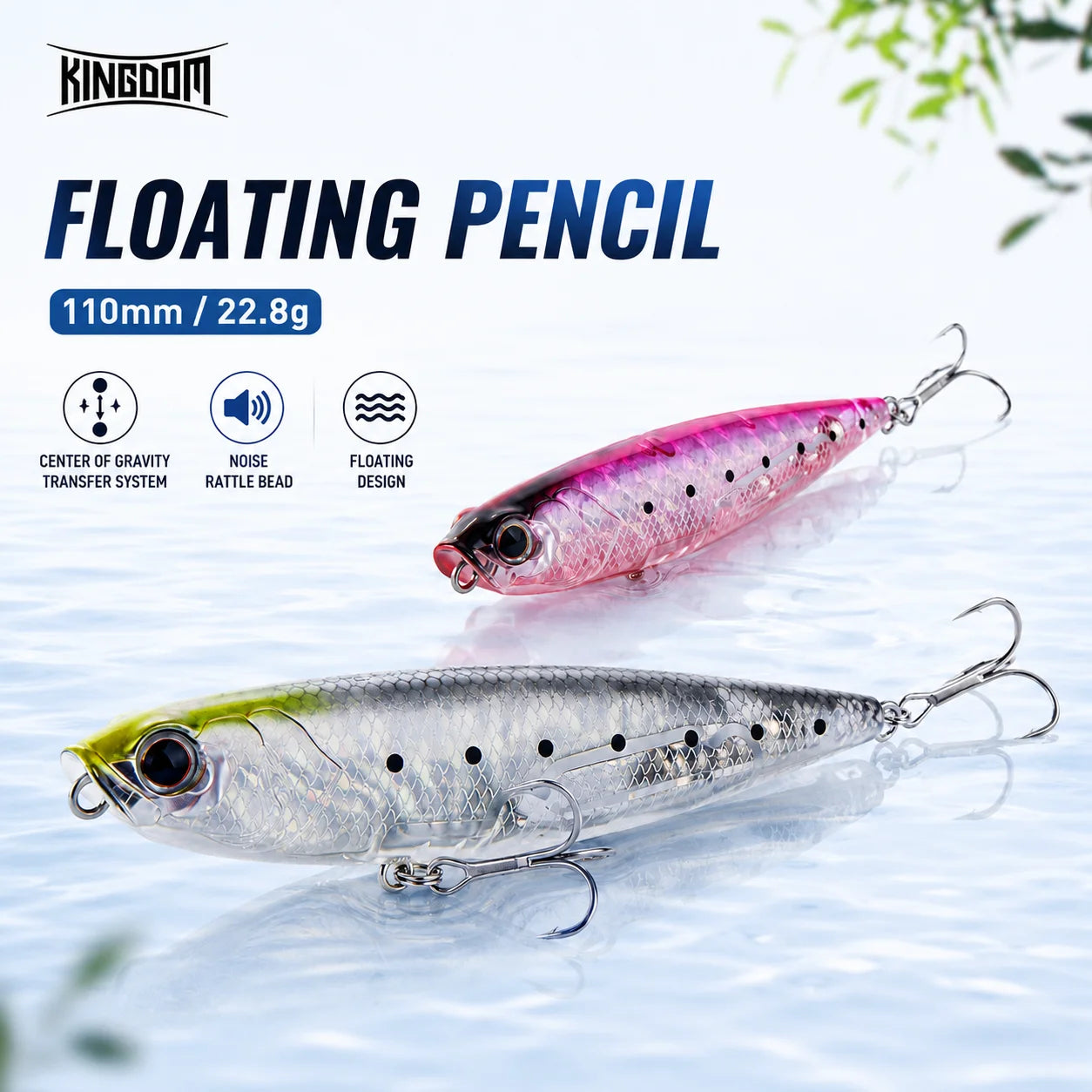 KINGDOM Basstaor 009 Floating Minnow 110mm 22.8g