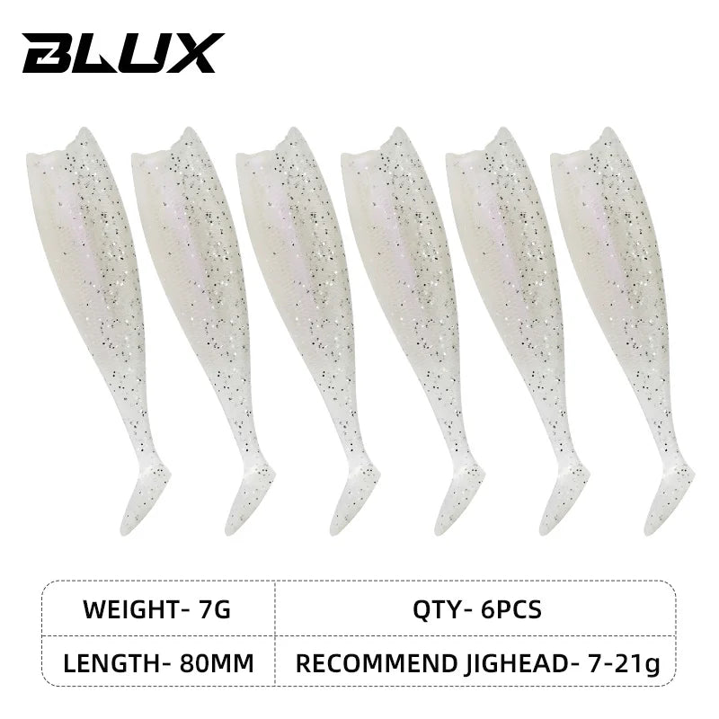 BLUX BLOD SHAD 80mm 105mm Soft Bait