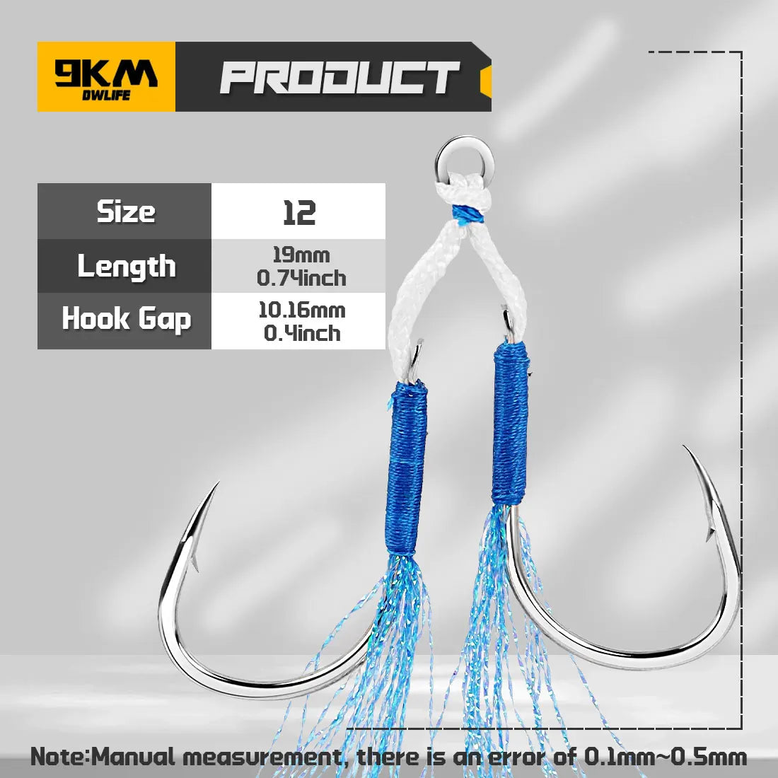 9KM Fishing Assist Hook 10-20pcs
