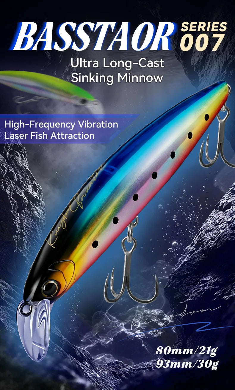 Kingdom Sinking Minnow 21g - 30g 80mm / 93mm