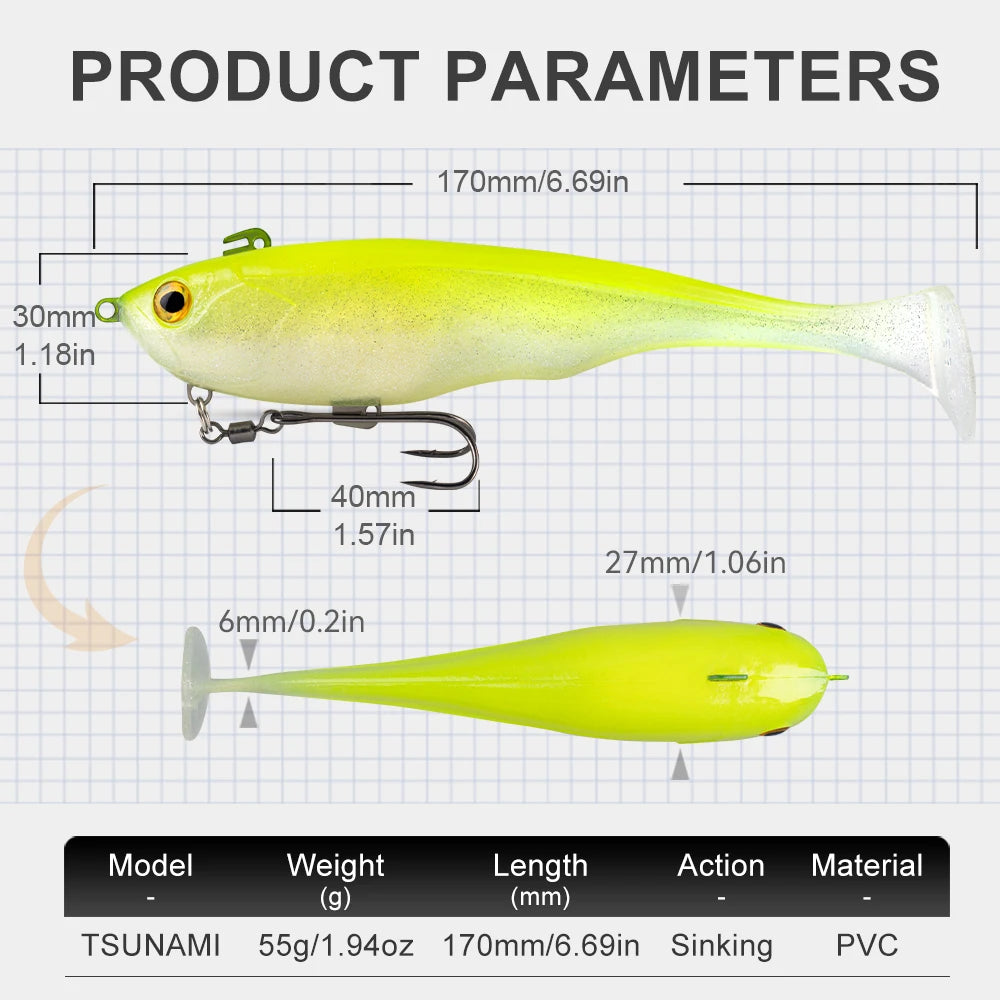 Kingdom Tsunami Fishing Bait 55g 170mm