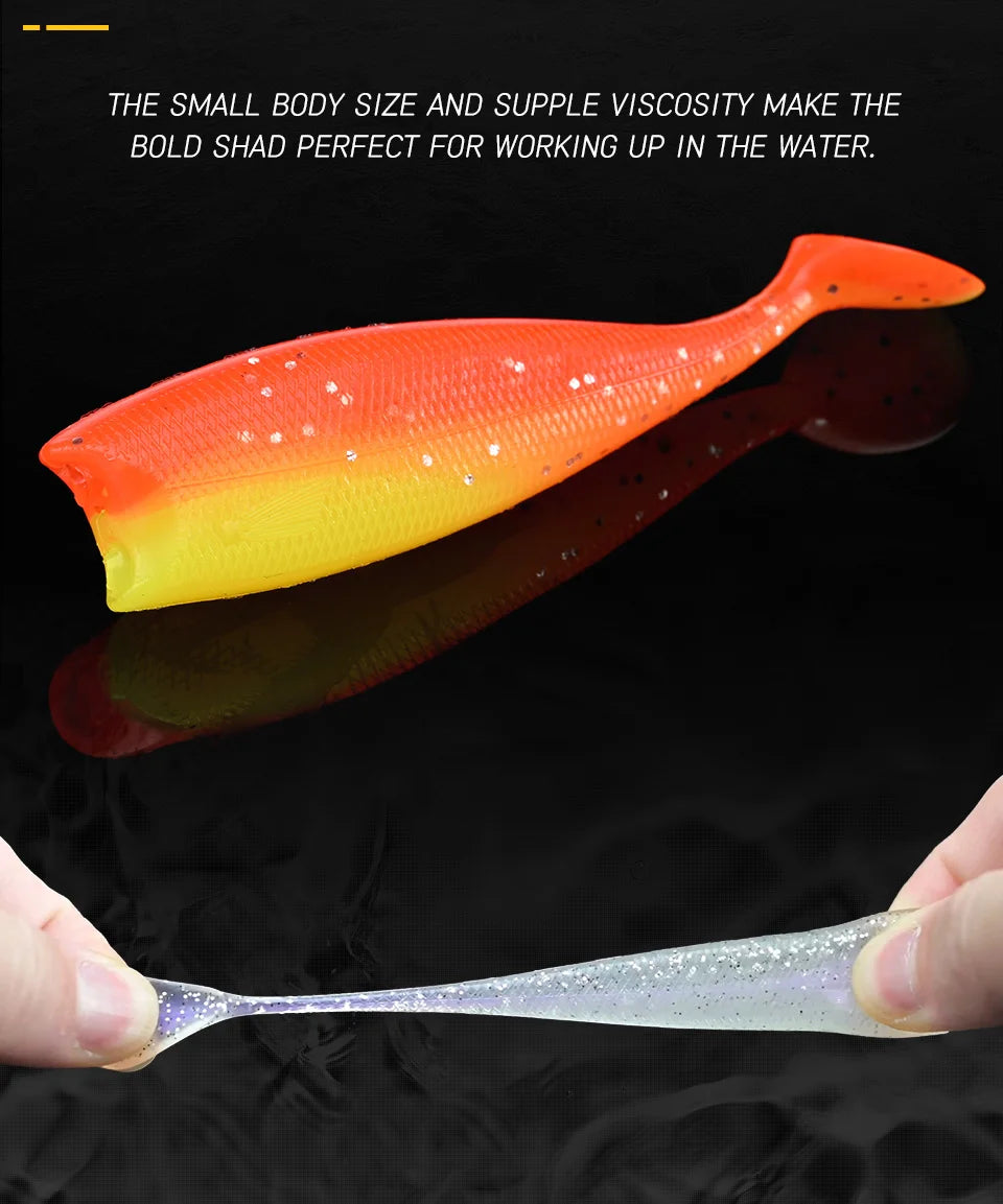 BLUX BLOD SHAD 80mm 105mm Soft Bait