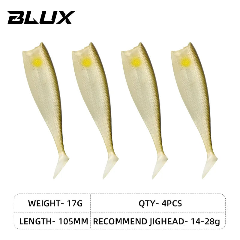 BLUX BLOD SHAD 80mm 105mm Soft Bait