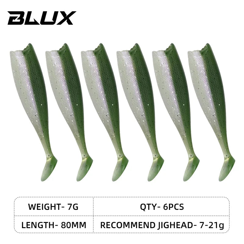 BLUX BLOD SHAD 80mm 105mm Soft Bait