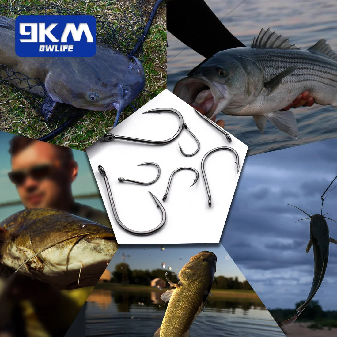9KM Iseama Fishing Hooks 50~200Pcs