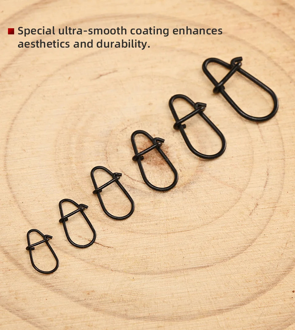 BLUX 80pcs Matte Black Snaps Stainless Steel