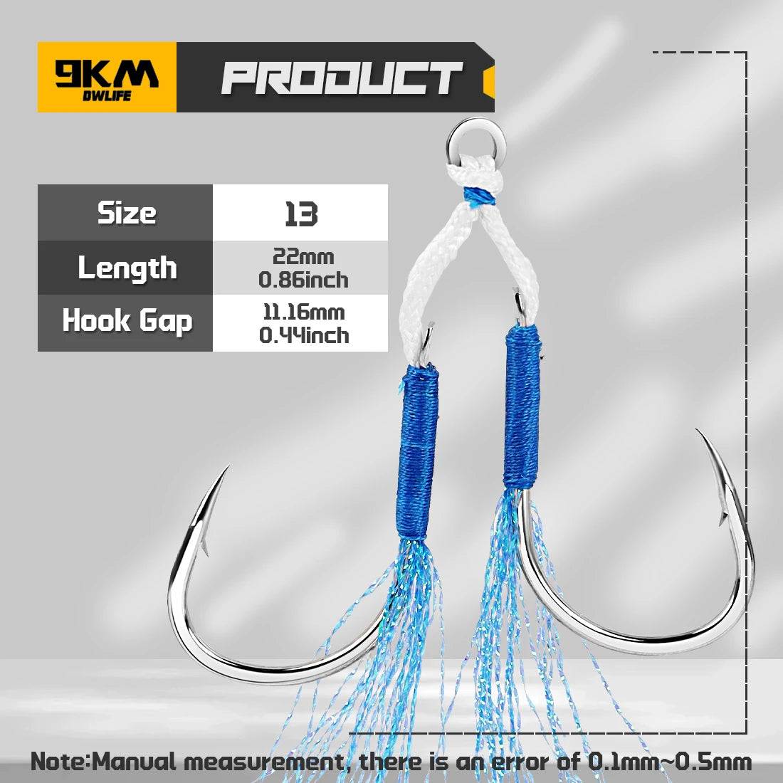 9KM Fishing Assist Hook 10-20pcs