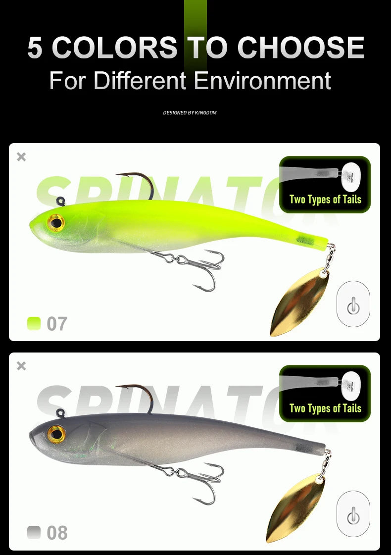 Kingdom 150mm 47g Soft Bait With Spoon