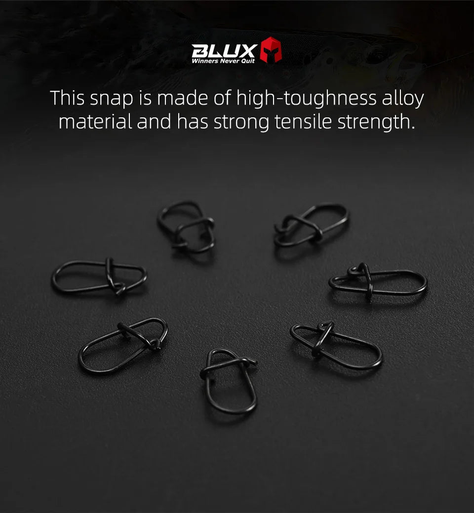 BLUX 80pcs Matte Black Snaps Stainless Steel