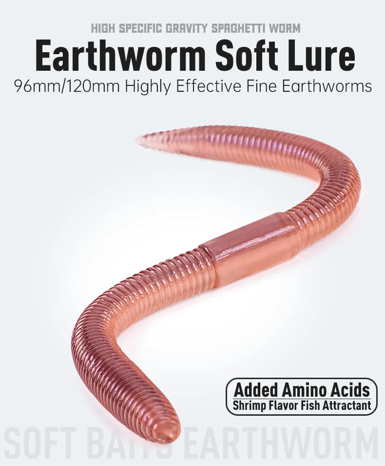 Kingdom 15pcs Earthworm Soft Bait