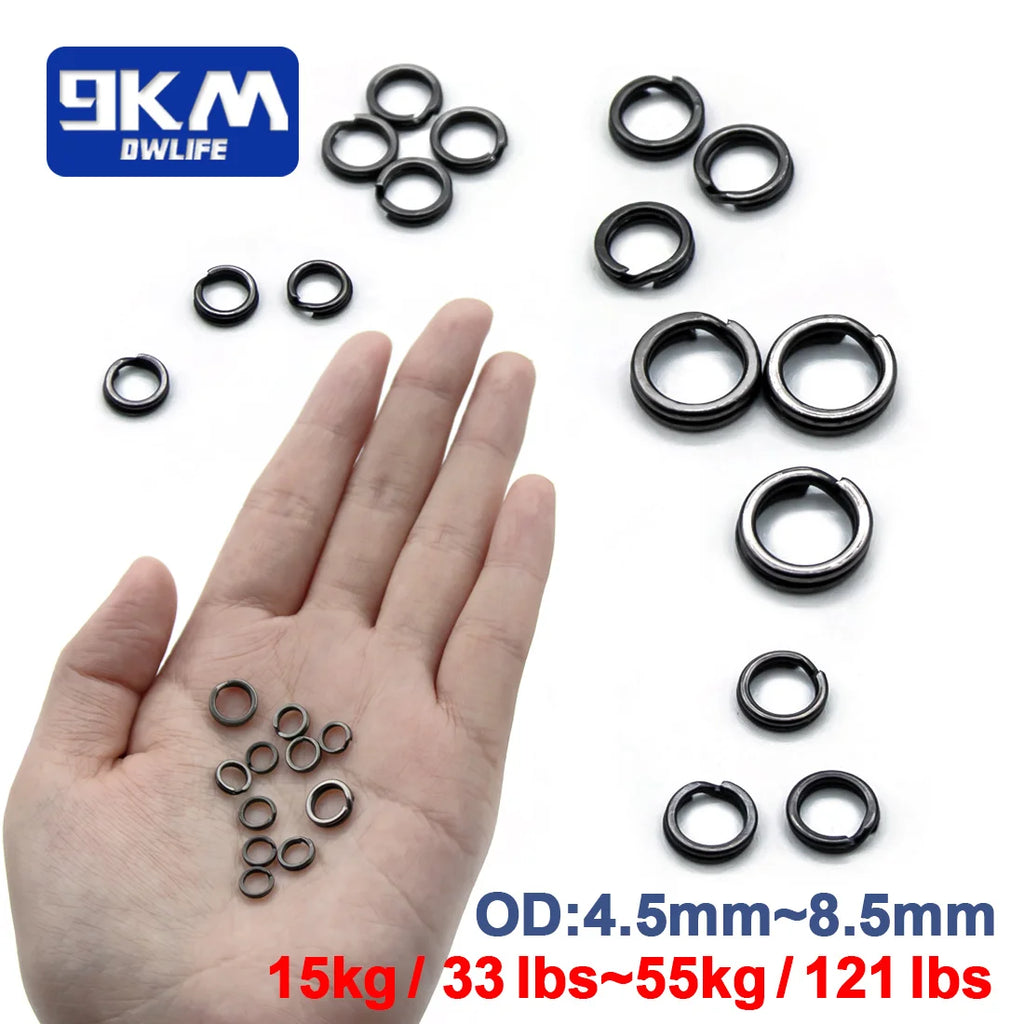 Fishing Lures Split Rings 50~200Pcs