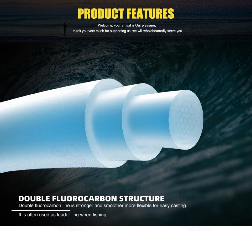 SeaKnight MANSTER T2 Series Fluorocarbon 100M Carbon Fiber Line